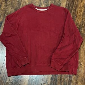 George Men's Deep Red Crewneck Sweater